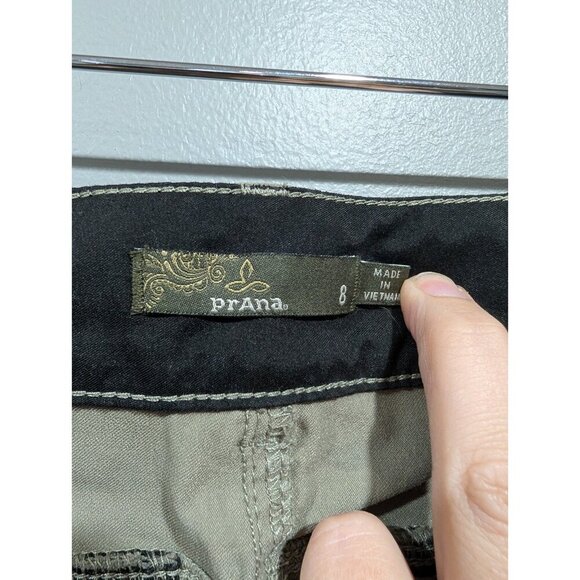 Prana Sky Canyon Jogger Pant Women’s Camo Hiking Outdoors Green Size 8 Nylon - Picture 3 of 16